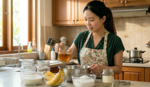 Tips menjernihkan minyak goreng bekas dengan bahan alami cover